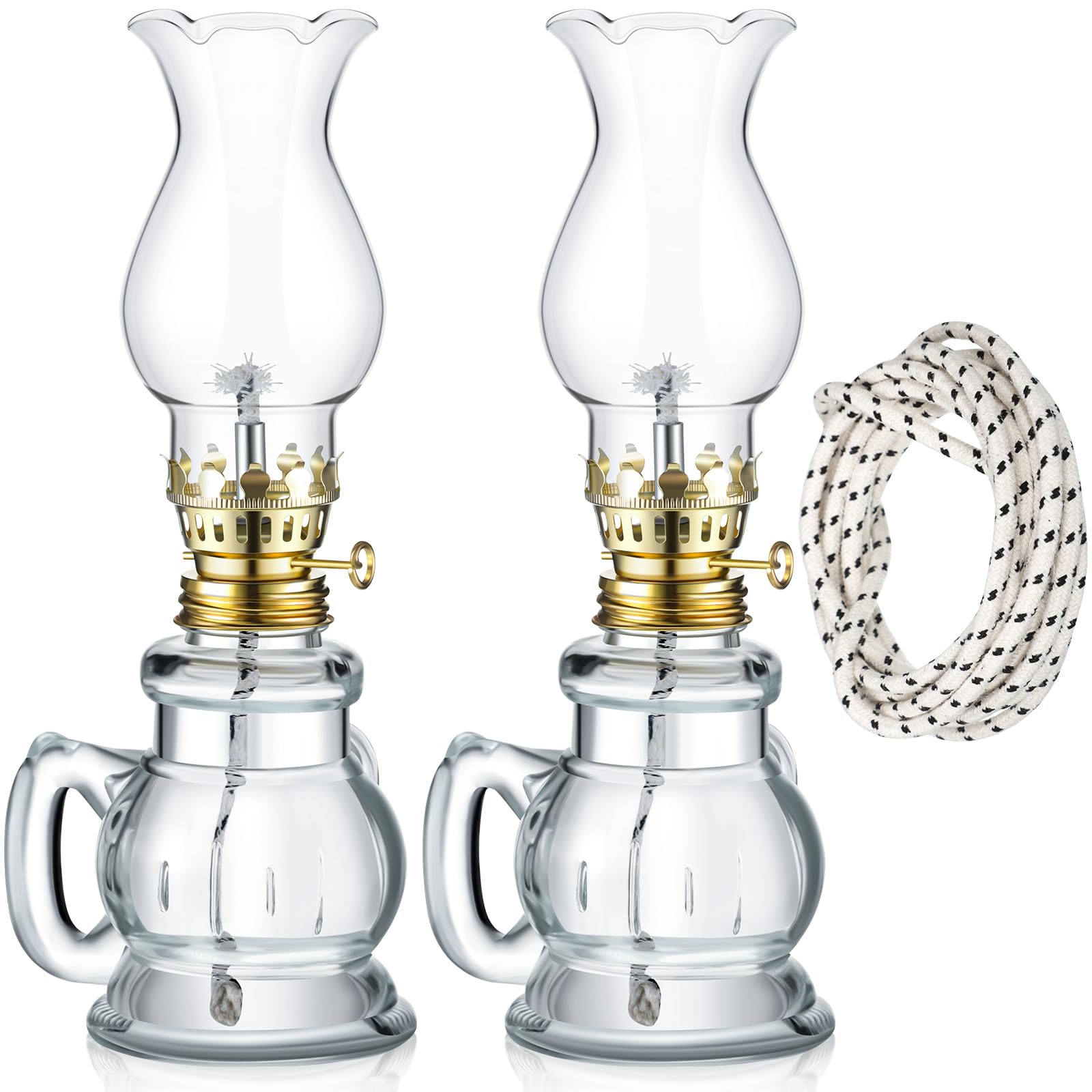 Amazon.co.jp : Yexiya 素朴なオイルランプ ランタン ラージ